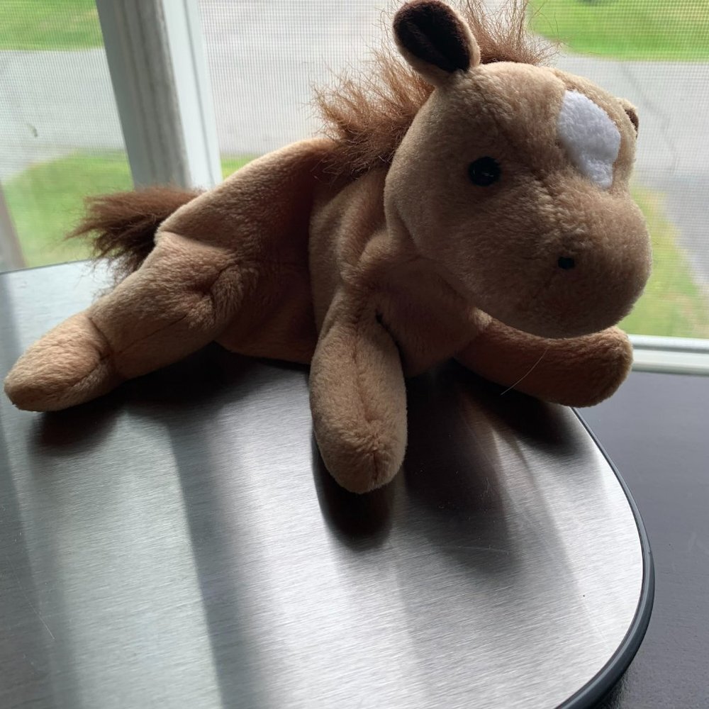 Ty Beanie Baby Derby the Horse with Star Coarse Mane 1995 - Picture 10 of 10